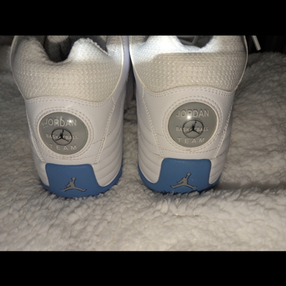 Jordan White and Blue Sneakers - Picture 4 of 5